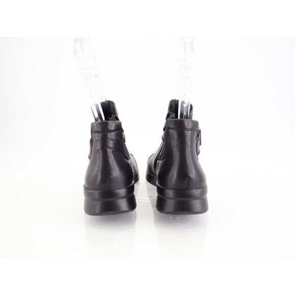 Clarks Women's Boots Ellowyn Strap Size 7.5 Black Leather Wedge Size Zip Comfy - Picture 4 of 11